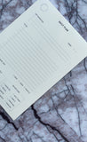 Daily Table Planner